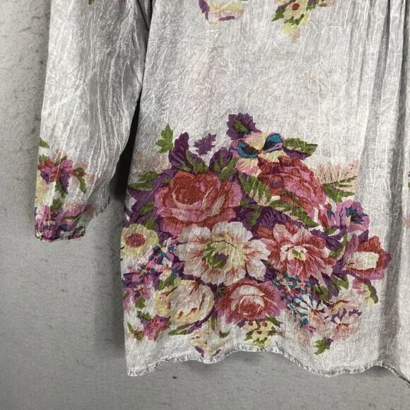 Vintage Gora Top Womens Extra Large Abstract Art To Wear Mod Embroidery Boho - Picture 14 of 16